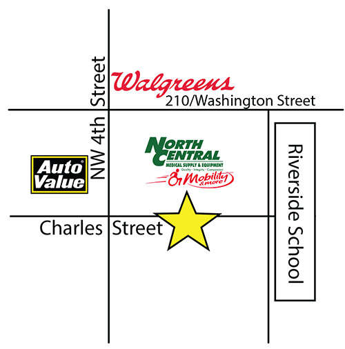 Contact North Central Medical Equipment & Supply North Central Medical